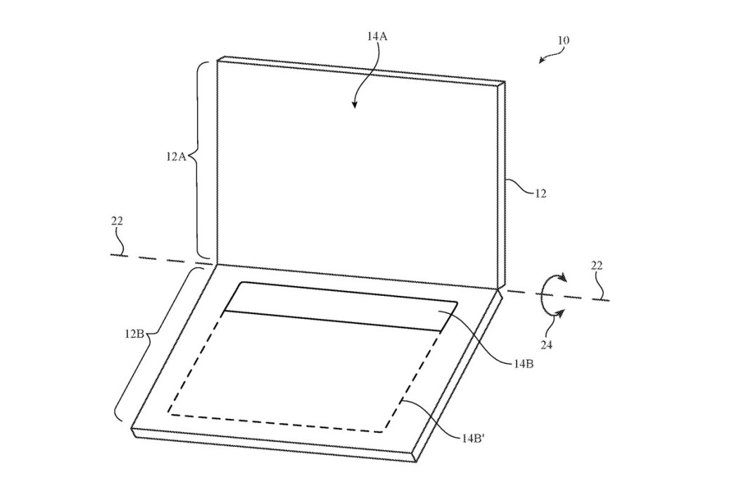 Новый патент от Apple предполагает замену клавиатуры MacBook на OLED-экран. - Изображение 2