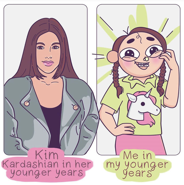 Я vs Ким Кардашьян: художница рисует комиксы, где сравнивает себя со звездами | Канобу - Изображение 6521